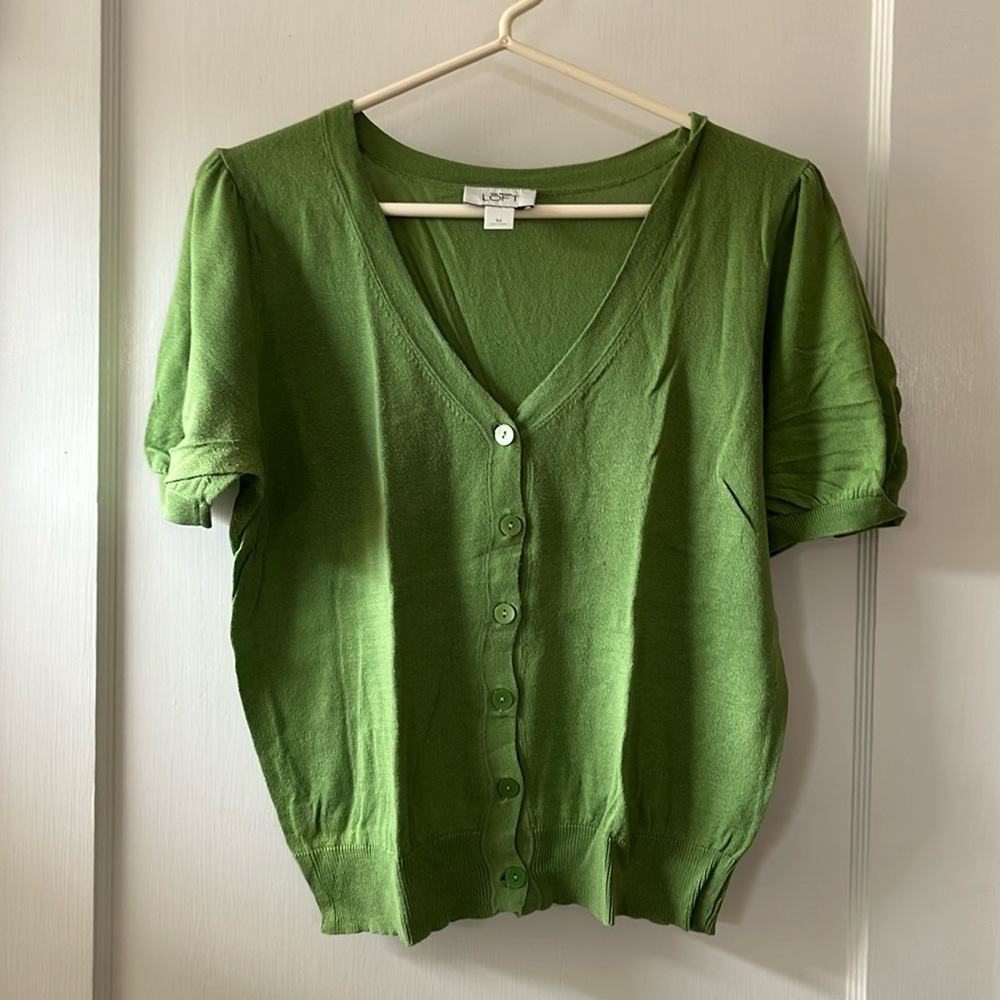 Shirt sleeve cardigan